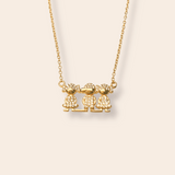 The Motherhood Necklace, Girl, Girl, Boy 18K Gold