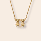 The Motherhood Necklace, Girl, Girl  18K Gold