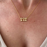 The Motherhood Necklace, Girl, Girl, Boy 18K Gold