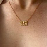 The Motherhood Necklace, Boy, Boy, Girl 18K Gold