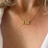 The Motherhood Necklace, Girl, Girl, Boy 18K Gold