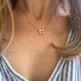 The Motherhood Necklace, Girl and Boy 18K Gold