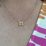 The Motherhood Necklace, Girl and Boy 18K Gold